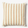 Bonnie & Neil Linear Tan Cushion Sale