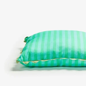Bonnie & Neil Thin Stripe Jade Cushion Outlet