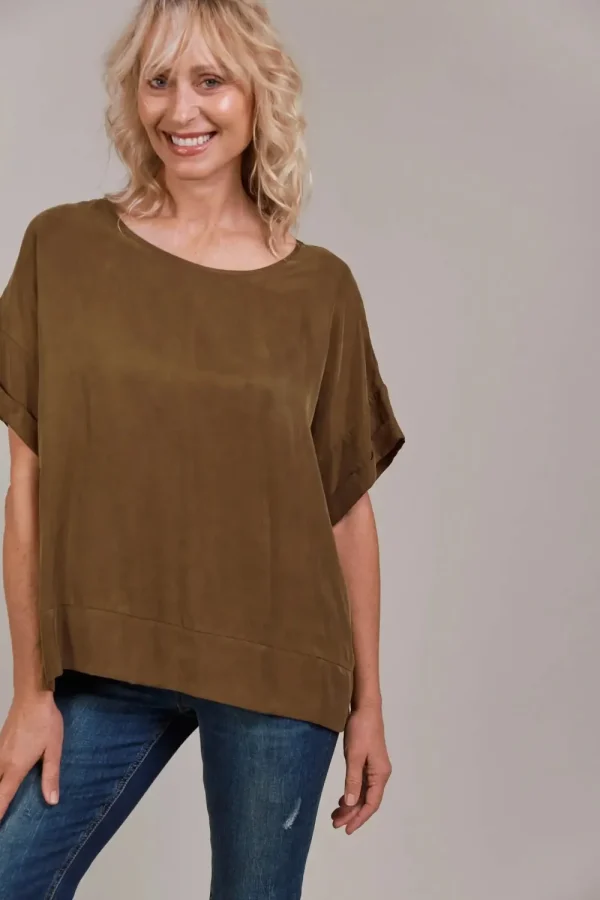 Eb&Ive Eb & Ive Eden Relaxed Top -Tobacco Fashion