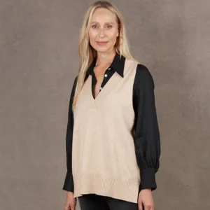 Eb&Ive Eb & Ive Nakako Vest - Oat Online