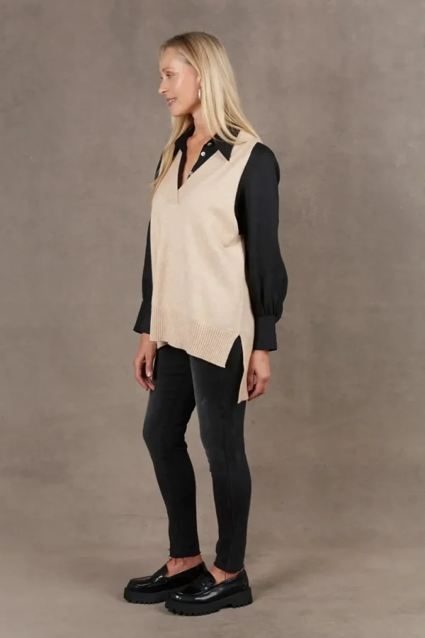 Eb&Ive Eb & Ive Nakako Vest - Oat Online