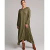 Eb&Ive Eb & Ive Studio Jersey Dress - Fern Hot