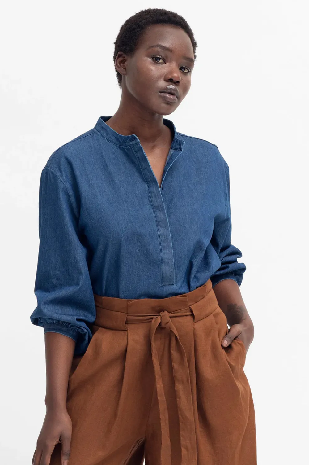 elk_jins_shirt_indigo_1.webp ELK Jins Shirt- Indigo Hot