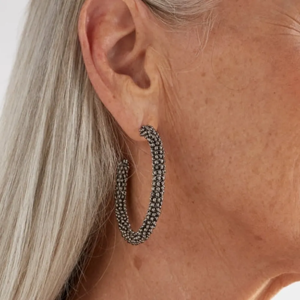 elk_kolle_hoop_earring_gu_0.webp ELK Kolle Hoop Earring- Gunmetal Outlet