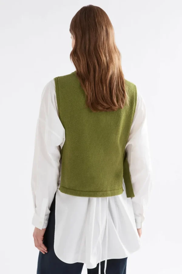 ELK Miraa Knit Vest - Artichoke Sale