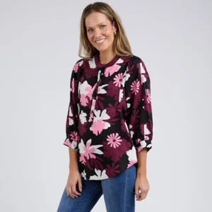 ELM Hadley Floral Top Hot