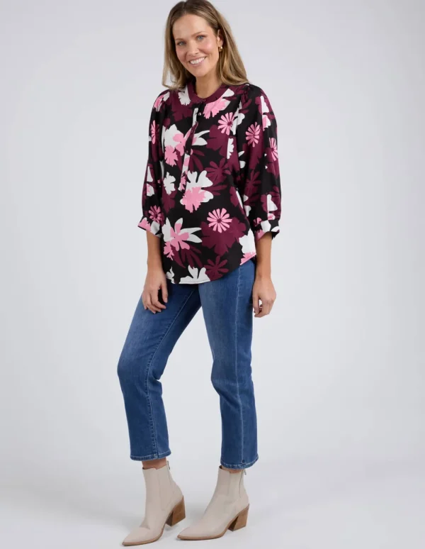 ELM Hadley Floral Top Hot