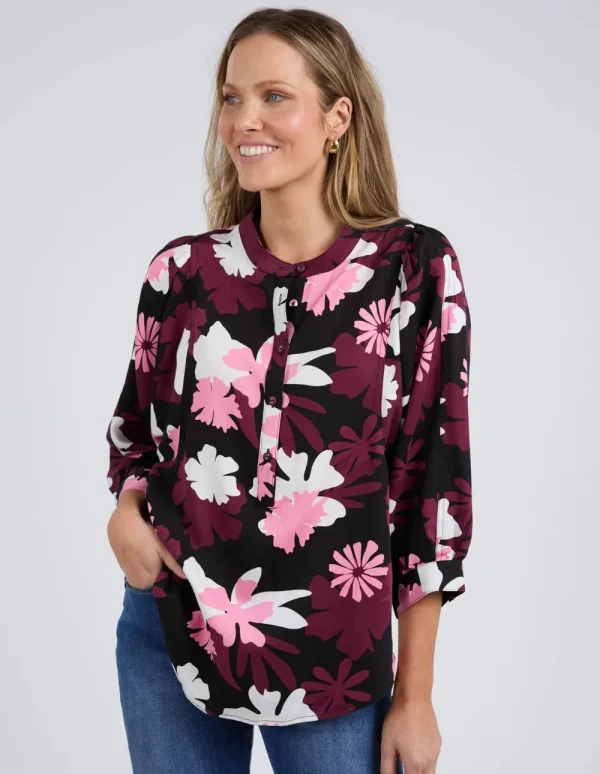 ELM Hadley Floral Top Hot