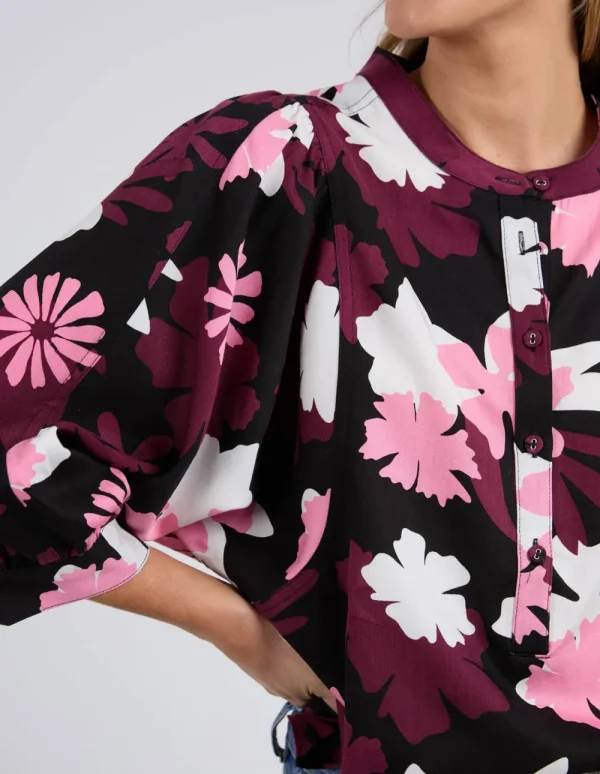 ELM Hadley Floral Top Hot