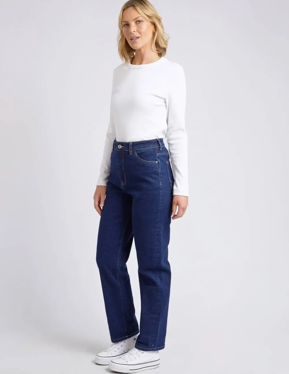 elm_kate_straight_leg__da_2.webp ELM Kate Straight Leg - Dark Blue Wash New