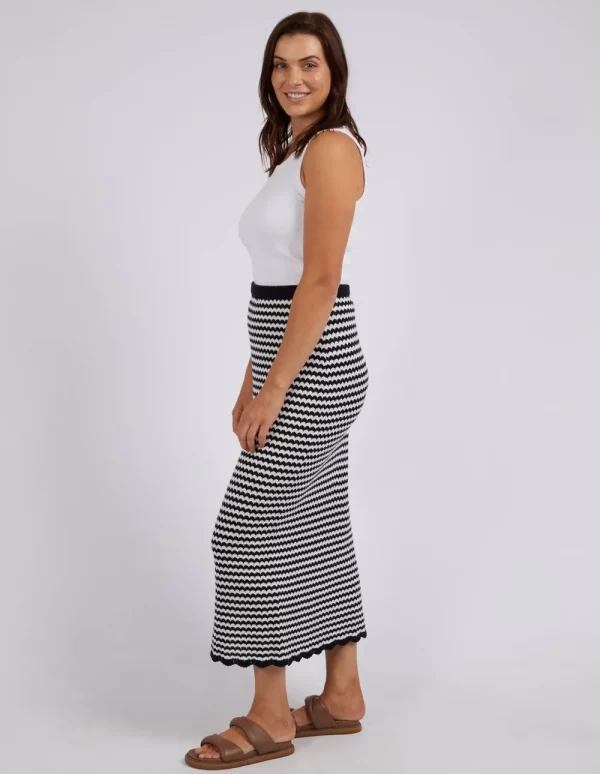 ELM Rosie Stripe Knit Skirt Fashion