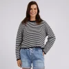 ELM Rosie Stripe Knit Top New