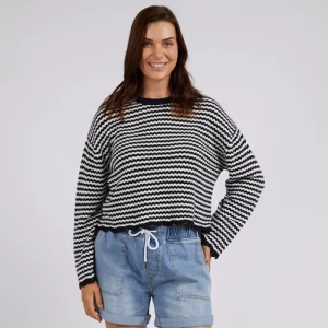 ELM Rosie Stripe Knit Top New