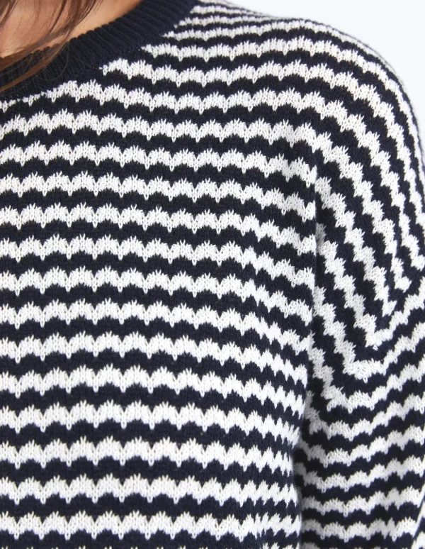 ELM Rosie Stripe Knit Top New