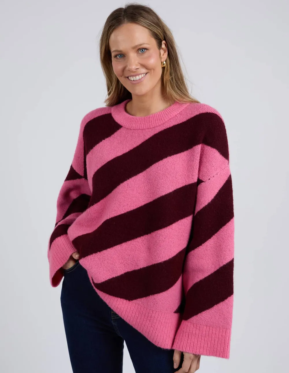elm_sage_diagonal_stripe__1.webp ELM Sage Diagonal Stripe Knit Discount
