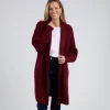 ELM Sylvie Longline Cardi Hot