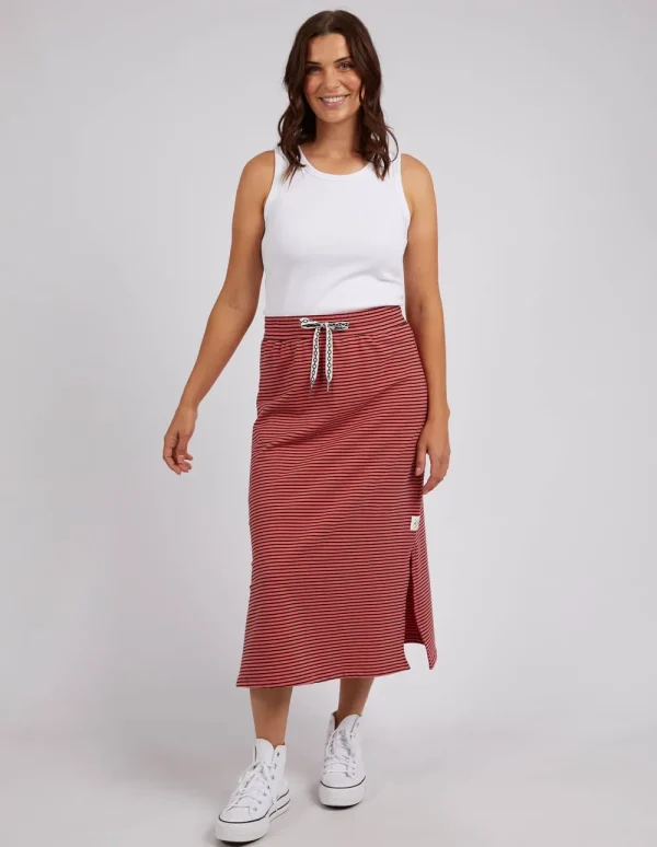 ELM Travel Skirt- Watermelon Stripe Best