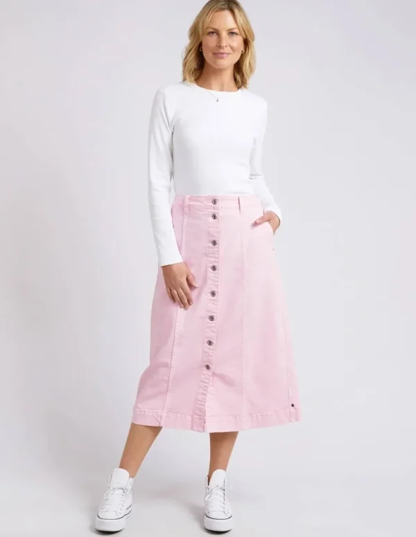 ELM x Janey Forbes Florence Button Thru Skirt Outlet