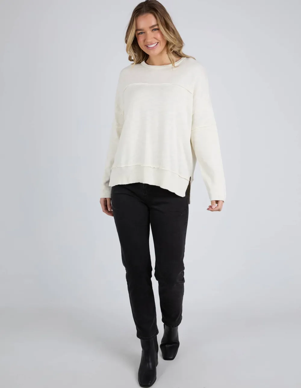 foxwood_jayne_throw_on_kn_2-1.webp Foxwood Jayne Throw On Knit - Vintage White Online