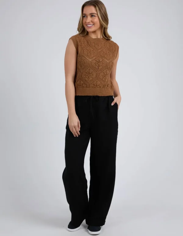 Foxwood Luna Knit Vest - Toasted Coconut Online