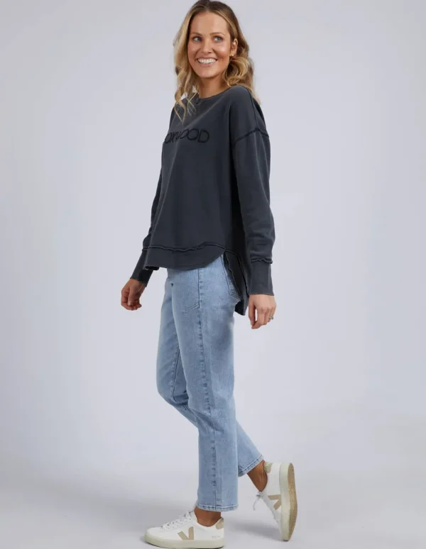 Foxwood Simplified Crew - Washed Black Sale