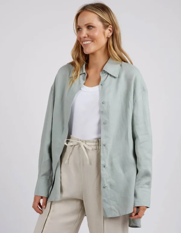Foxwood Sorrento Shirt - Sage Outlet