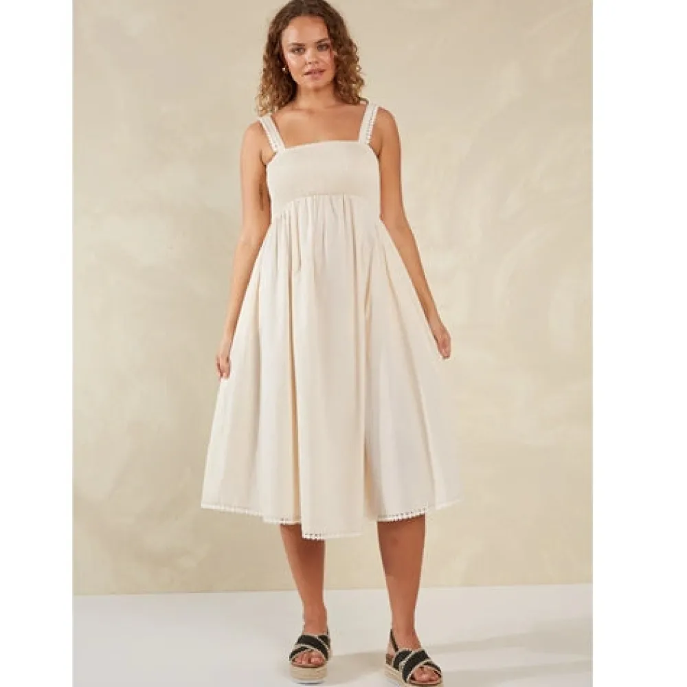 haven_adelfia_shirred_dre_0.webp Haven Adelfia Shirred Dress Hot