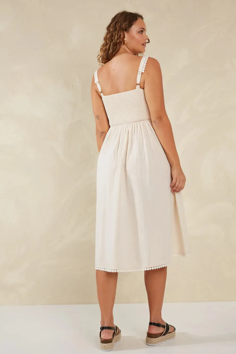 haven_adelfia_shirred_dre_2.webp Haven Adelfia Shirred Dress Hot