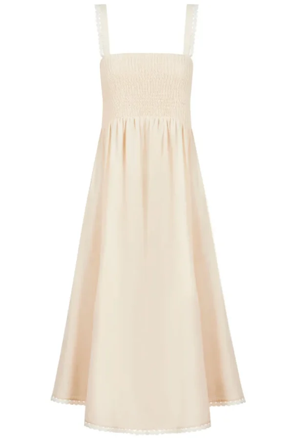 Haven Adelfia Shirred Dress Hot