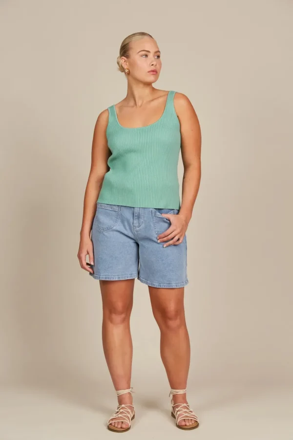 Isle Of Mine Adele Tank - Seafoam Online