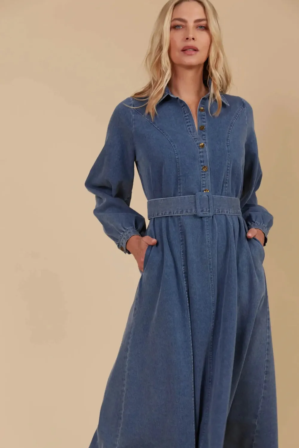 isle_of_mine_freya_dress__4.webp Isle Of Mine Freya Dress - Denim Sale