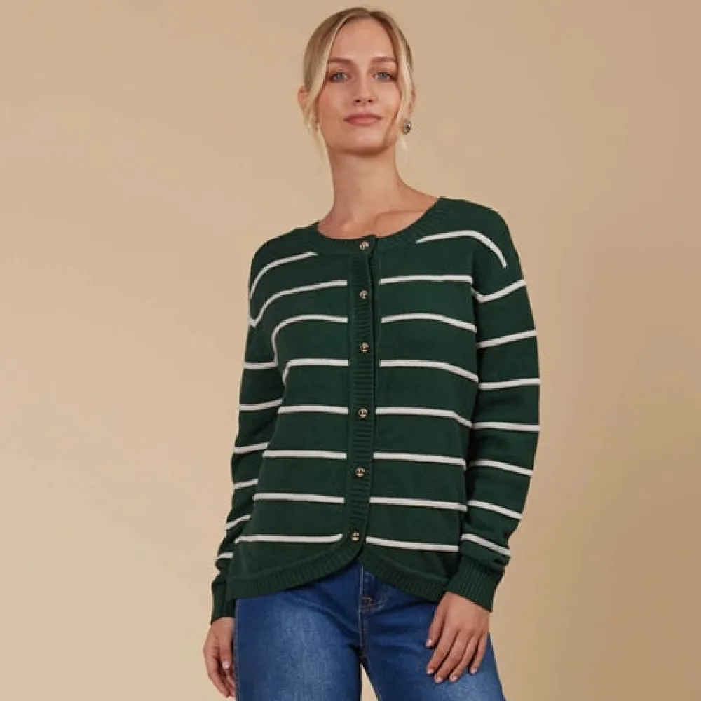 isle_of_mine_juno_stripe__0.webp Isle Of Mine Juno Stripe Jumper/Cardigan - Reversable Discount