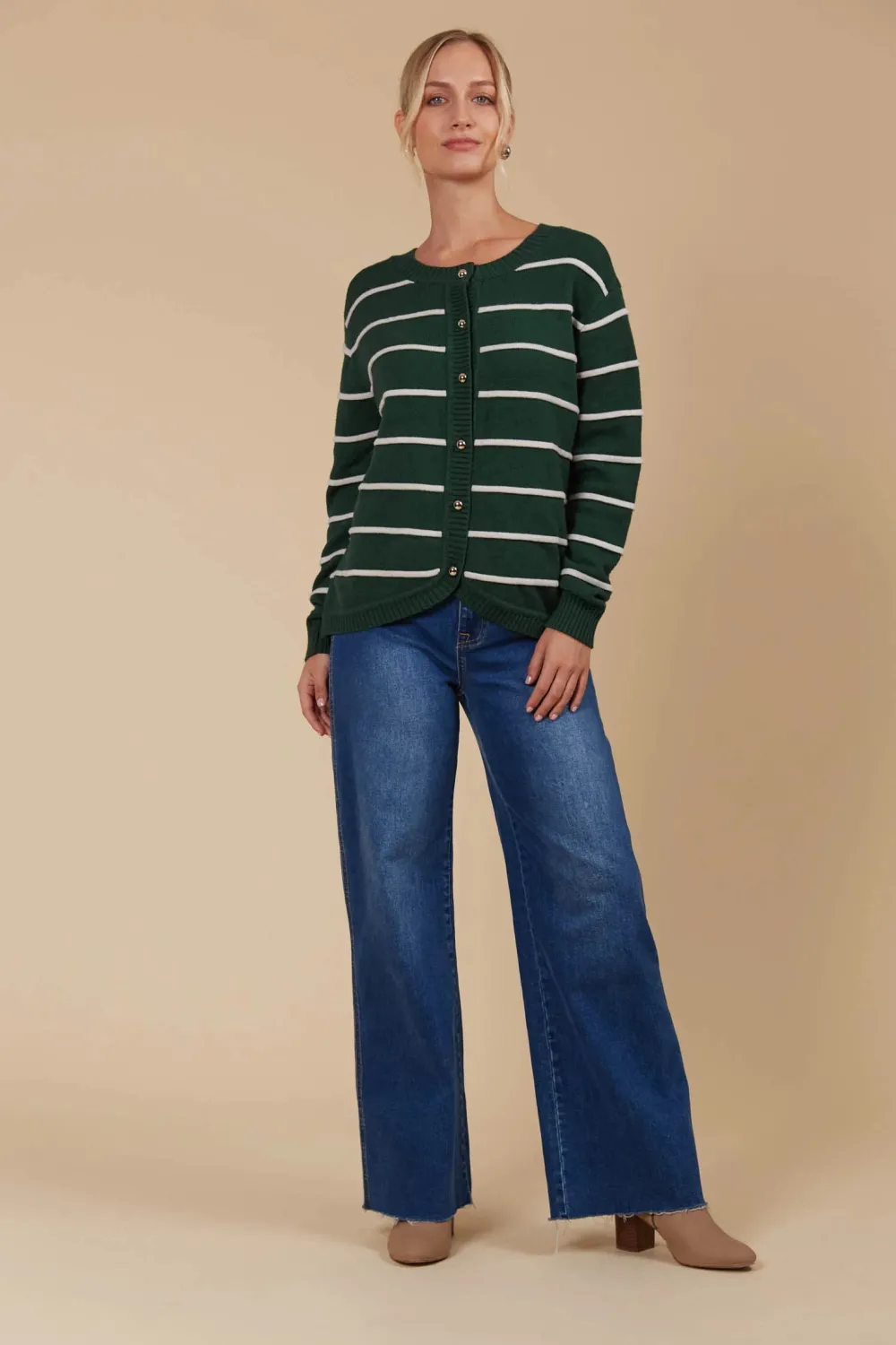 isle_of_mine_juno_stripe__1.webp Isle Of Mine Juno Stripe Jumper/Cardigan - Reversable Discount