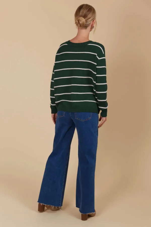 Isle Of Mine Juno Stripe Jumper/Cardigan - Reversable Discount