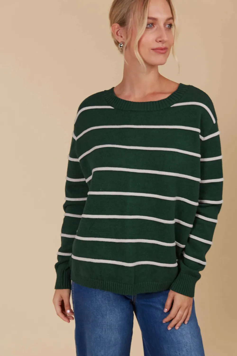 isle_of_mine_juno_stripe__5.webp Isle Of Mine Juno Stripe Jumper/Cardigan - Reversable Discount
