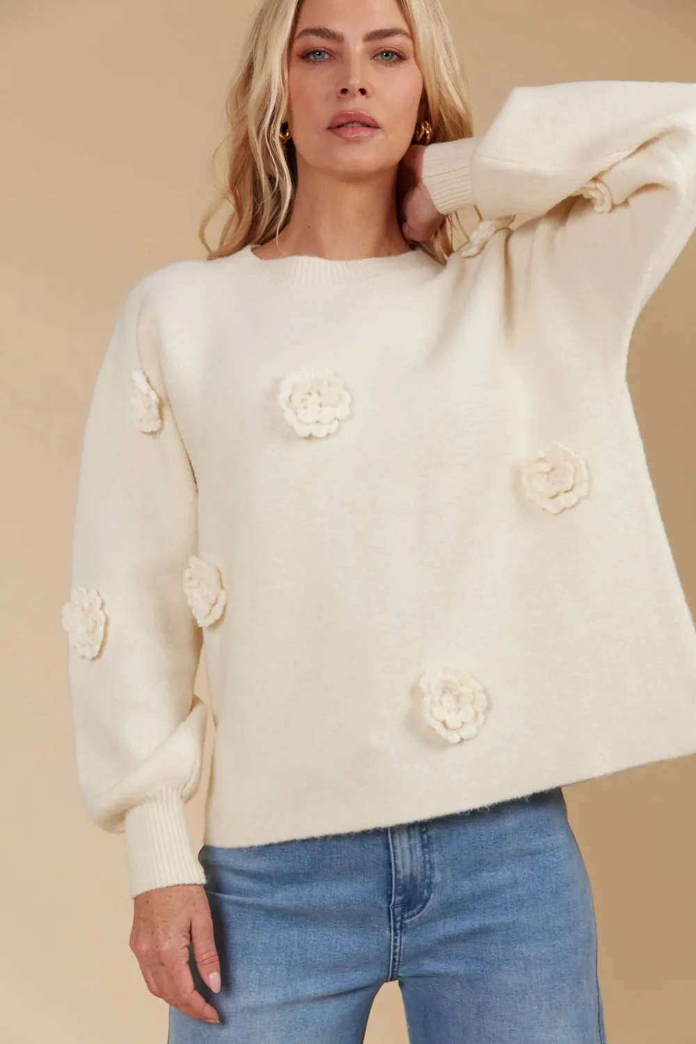 isle_of_mine_miru_flower__0.webp Isle Of Mine Miru Flower Jumper- Canvas Fashion