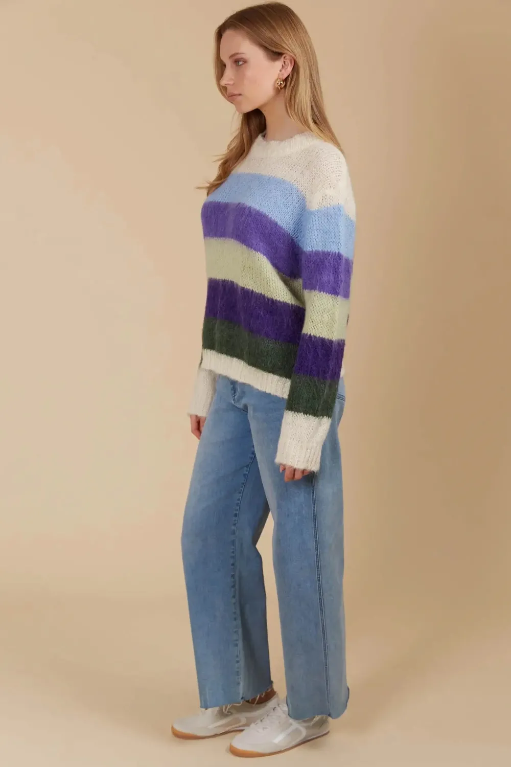 isle_of_mine_pallas_strip_2.webp Isle Of Mine Pallas Stripe Jumper - Violet Clearance