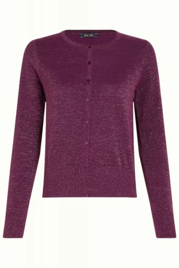 King Louie - Cardi Roundneck Lapis -Purple Online