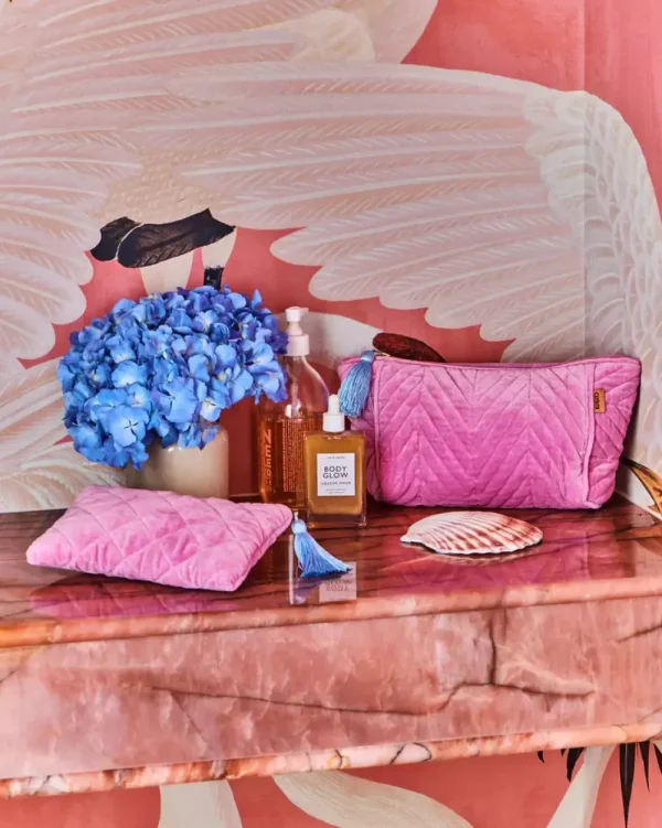 Kip & Co Candy Crush Velvet Toiletry Bag Best
