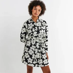 Kip & Co Flower Face Adult Sicilian Shirt Dress Best