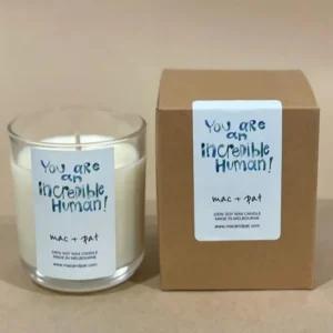 Mac & Pat Quote Candle - Incredible Human Hot