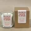 Mac & Pat Quote Candle - Love Love Love Sale