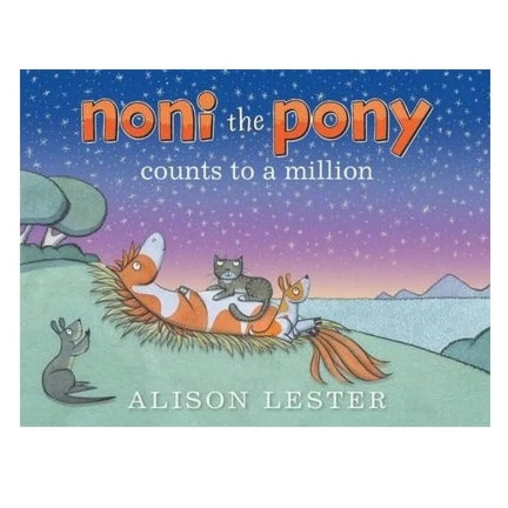 noni_the_pony_counts_to_a_0.webp Hardie Grant Noni The Pony Counts To A Million - Alison Lester Board Book Best