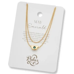 Palas May emerald birthstone necklace Online