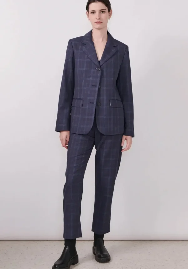 POL Dressage Pant - Navy Check Outlet