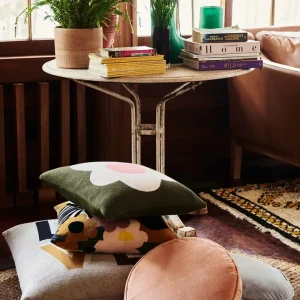 Rachel Castle Snow Pea Knit Cushion Outlet