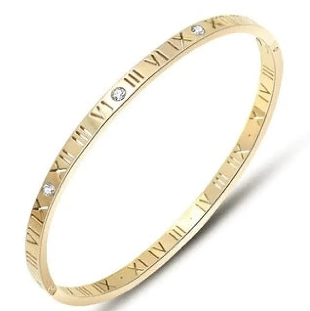 susan_rose_celene_numeric_0.webp Susan Rose Celene /Numerical Gold /Stainless Steel Bangle Outlet