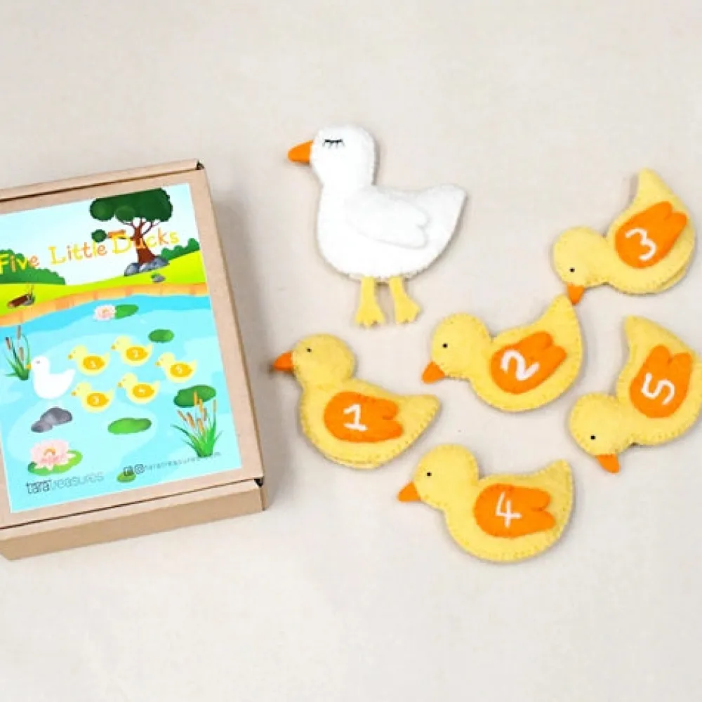 tara_treasure_five_little_0.webp Tara Treasures Tara Treasure Five Little Ducks Puppet Set Discount