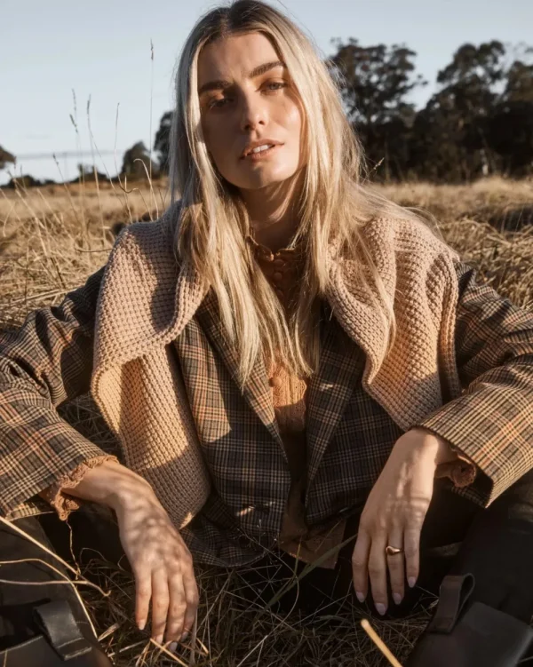 Zoe Kratzmann Index Jacket -Toasted Check Clearance