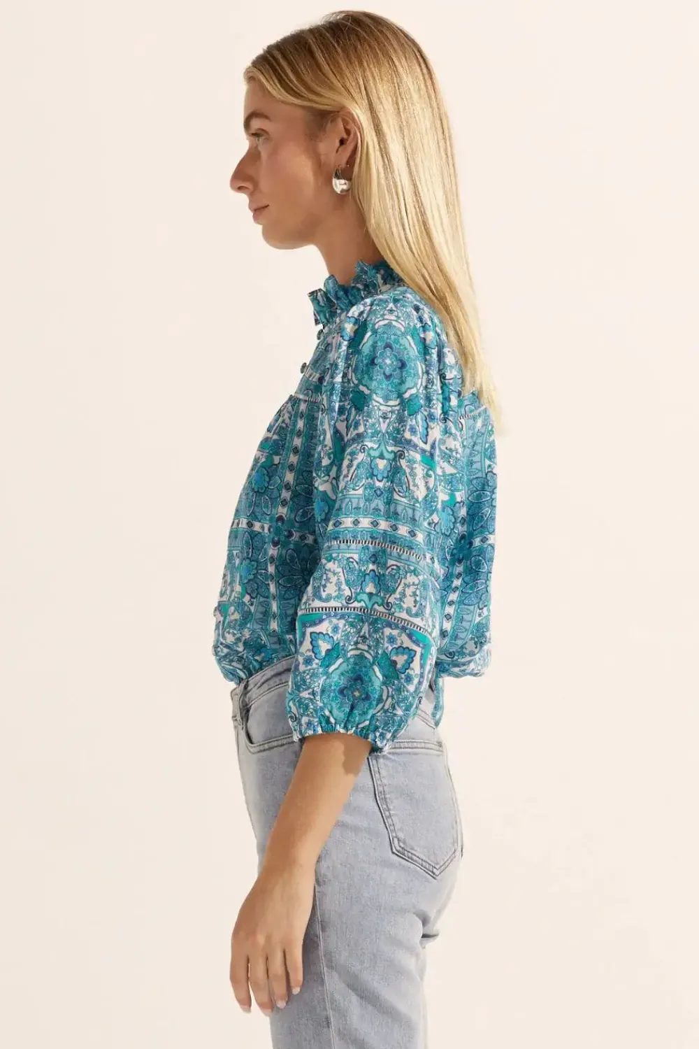 zoe_kratzmann_wayfarer_to_4.webp Zoe Kratzmann Wayfarer Top - Sapphire Tile New